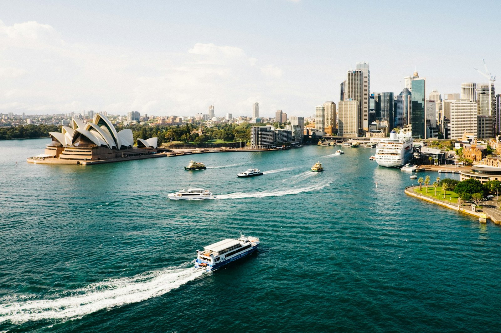 Sydney harbour and Opera House
