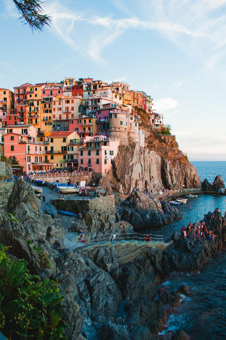 Coastal village on the Italian Riviera